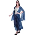 thumbnail image 3 of Moomaya Gilet Ouvert Imprimé Georgette à Manches Fendues pour Femmes, 3 of 5