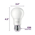 thumbnail image 3 of Philips A19 E26 (Medium) LED Bulb Daylight 75 Watt Equivalence 4 pk, 3 of 10