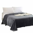 thumbnail image 2 of Bizhua Household Essentialskids Rabbit Knitting Blanket Bedding Quilt Play Blanket , Flannel Massage Blanket, Dark Grey, 2 of 2