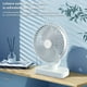 thumbnail image 3 of 1pc Portable USB Desk Fan with 360° Adjustable Head, 4-Speed Ultra-Quiet Mini Tabletop Fan, Plastic Material, Button Control - Ideal for Office, Home, Outdoor Camping, Portable Fan, 3 of 4