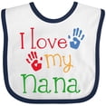 thumbnail image 3 of Inktastic I Love My Nana Boys or Girls Baby Bib, 3 of 4