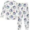 thumbnail image 2 of joogoo Cartoon Dogs Head 2 Piece Long Sleeve Tee and Pants Cotton Pajama Set 4T, 2 of 7