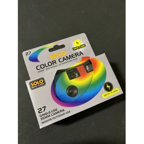 Disposable Camera - Solo 35mm Film Camera with Flash (400 ASA, 27 Exposures)