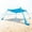 Sky Blue, variant on Beach Canopy Beach Tent UPF50+ 11x11 FT Easy to Setup Extra Windproof Rope Sun Shelter Beach Shade Canopy with 4 Stability Poles Outdoor Shade for Beach Camping Family
