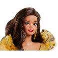 thumbnail image 3 of Barbie Signature 2020 Holiday Barbie Doll (12-Inch Brunette Long Hair) In Golden Gown, 3 of 7