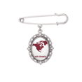 thumbnail image 1 of North America Continent Outline Map Brooch Pin Dress Shirt Shawl Clips, 1 of 3