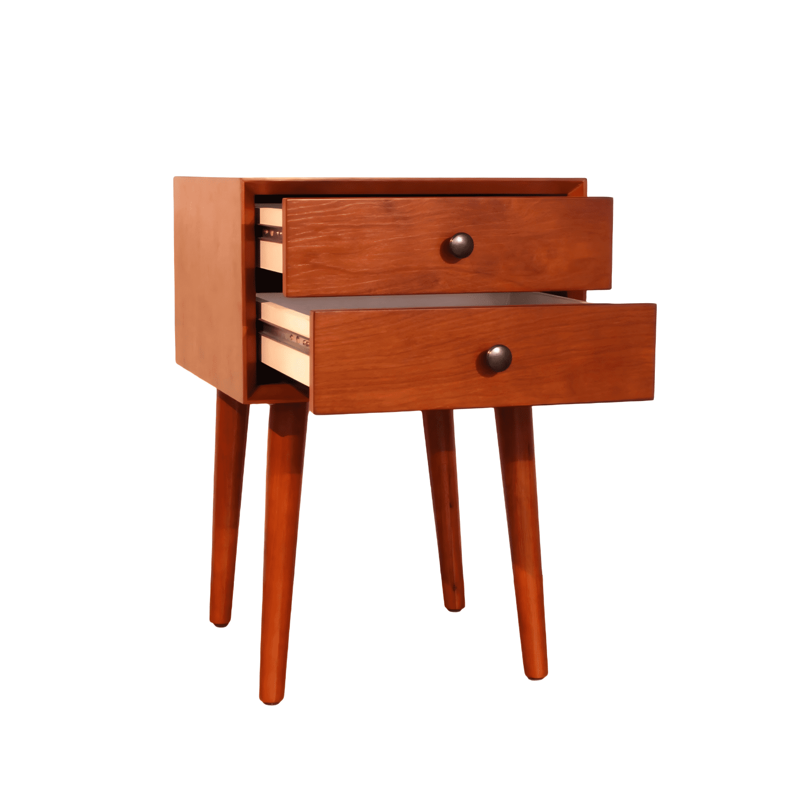 Nightstand with 2 Drawers, Small Side End Table with Storage, Modern Bedside Table for Bedroom, Living Room, Seadrift