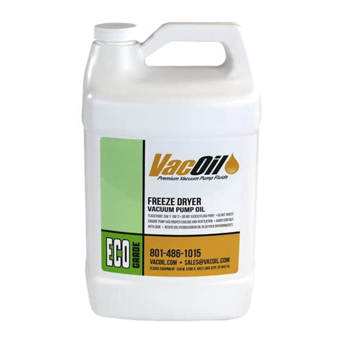 ECO Freeze Dryer Vacuum Pump Oil | 1 Gallon for Direct Drive Rotary Vane Pumps, High Grade, Molecularly Distilled & Increases Vacuum Pump Life$$Fuels & Lubricants