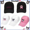 thumbnail image 2 of Sanrio-gorra de béisbol de Anime Kuromi, gorro de dibujos animados Kawaii, moda de verano, deportes al aire libre, visera transpirable, gorra de Golf, sombrero informal para pareja Fivean unisex, 2 of 2