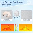 thumbnail image 2 of Tapete Frio para Perros/Gatos, 75*50CM Ultra Grueso Tapete Refrescante para Perro, 4D tapete Fresco para Perro con Tecnología Reduce 3-5°C, Antideslizante y Lavable en Lavadora,Gris, 2 of 9