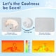 thumbnail image 2 of Tapete Frio para Perros/Gatos, 75*50CM Ultra Grueso Tapete Refrescante para Perro, 4D tapete Fresco para Perro con Tecnología Reduce 3-5°C, Antideslizante y Lavable en Lavadora,Gris, 2 of 9
