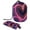 Multicolor, variant on PhooArto Travel Cosmetic Bags Barrel Makeup Bag, Multifunctional Toiletry Bucket Bags Round Organizer Storage Pocket, Pink and Golden Marble Print
