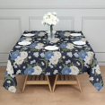 thumbnail image 3 of Pioneer Flower Floral Print Pattern Square Tablecloth, Waterproof Wipeable Spillproof Washable Table Cover for Home Kitchen Party Decor, 42"x42", 3 of 6