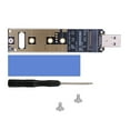 thumbnail image 2 of M.2 NVMe Enclosure, M.2 NVME SSD to USB Adapter, USB 3.1 10Gbps Support UASP Trim Tool Free External Hard Drive Reader, 2 of 9