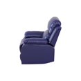 thumbnail image 6 of Hommoo Semi PU Leather Manual Recliner Chairs for Living Room & Home Theater, Reclining Lounge Chair 160° Recline, Dark Blue, 6 of 7