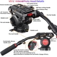 thumbnail image 2 of Vídeo Fluid Head Leifrotto VS12 con 2 platos de 12 cm y 14 cm, 2 of 9