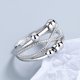 thumbnail image 3 of Anillo antiestrés con perlas Plata Plata, 3 of 5