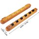 thumbnail image 3 of Wall-mounted 6-cue in wood Cue rack Billiard wall rack in hardwood Cue rack with pool cues Model: Red wood, 3 of 5