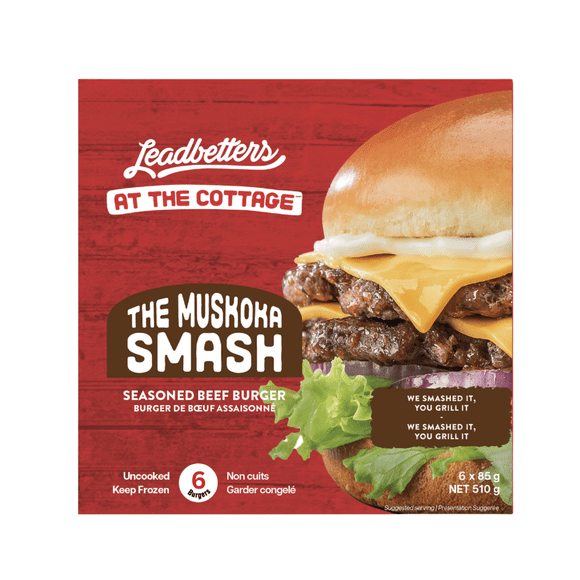 Burger de Boeuf Leadbetters Muskoka Smash 3oz Burger de Boeuf Muskoka Smash