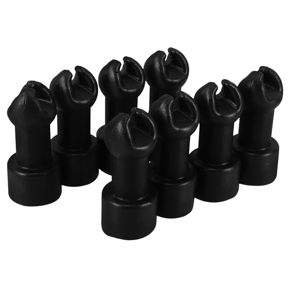 BESTOYARD 8Pcs Wear Resistant Plastic Trampoline Pole Covers for Secure Net Fixing