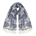 thumbnail image 2 of Poppy Print Floral Paisley Pattern Pashmina Wrap Shawl Scarf, 2 of 10