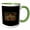 Green/White, variant on 3drose, This Math Formula Is My Favorite One Liner Funny Pi Day Party Design, 15oz Two-tone Black Mug
