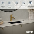 thumbnail image 3 of Karran Usa Ccu300 Cinox 21-5/8" Rectangular Stainless Steel Undermount Bathroom Sink -, 3 of 7