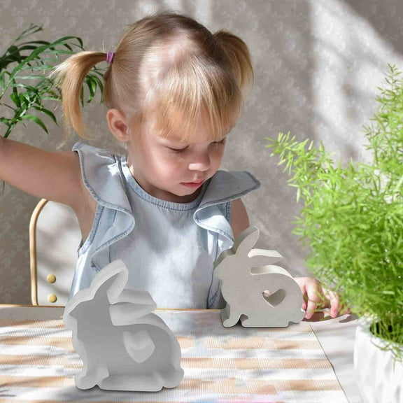 RnemiTe-amo Clearance！Large Bunny Mold Easter Egg Mold,Rabbit Easter Bunny Fondant Silicone Mold Decoration Tool Chocolate Candy Cake Gumpaste Mold Paper Clay Mold Kitchen Baking Tools