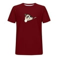 thumbnail image 5 of TaTaai T-Shirt Graphique pour Homme Cœur Imprimé Animal Manches Courtes Col Rond Décontracté Doux pour l'Été Quotidien Cadeau, 5 of 5