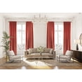 thumbnail image 1 of 3S Brother's Extra Long Solid Luxury Matte Velvet Soft Curtain Coral Single Panel Hanging Back Tap & Rod Pocket Home Décor 5-25 Feet Custom Made Curtains -Made in Turkey Each(52"x192"), 1 of 7