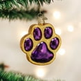 thumbnail image 2 of Old World Christmas Dog and Pet Accessories Glass Blown Ornaments for Christmas Tree Paw Print, 2 of 2