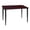 Mahogany & Black, variant on 42 x 24 in. Kahlo Tapered Leg Table, Maple & Chrome