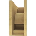 thumbnail image 4 of 10"W x 30"D x 20"H Classic Alma Rough Cedar Woodgrain TimberThane Corbel, Primed Tan, 4 of 6