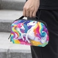 thumbnail image 2 of Unicorn Digital Travel Bag Cord Organizer Hard Drive Bags Waterproof Oxford Cloth Cord Storage Organizer Box 5.9x9.44x3.14 in Black Digital Electronic Accessories Organizer Bag, 2 of 6