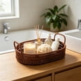 thumbnail image 5 of Woven Storage Basket with Handles — Versatile Plastic Fruit, Snack, and Bathroom Organizer for Home, Kitchen, and Office Decor, 5 of 5