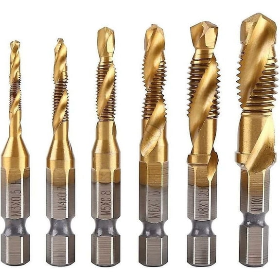 High Speed Steel Drill And Tap Set, Quick Change Metric Size Drill For A Smooth Tapping Experience And Enhanced Corrosion Resistance