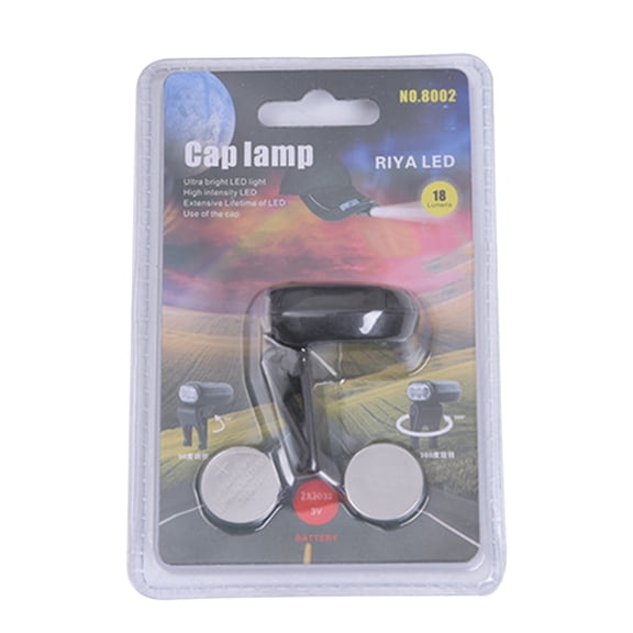 Sarapandan 3 LED Headlamp Light 90 Degree Rotatable Clip-on Hat Light Hands Free Bright for Camping