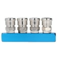thumbnail image 2 of Air Distribution Block,Air Hose Splitter Air Distribution Block Air Manifold Straight Air Hose Splitter Pneumatic Manifold 0-0.9Mpa Quick Connect Air Hose Splitter with Connector, 2 of 7