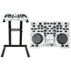 Hercules DJControl Glow USB 2-Deck DJ Controller w/Mixer+Lights+Stand w/Shelf