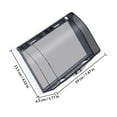 thumbnail image 2 of BESTYASH 2pcs Light Switch Square Black Plastic Waterproof Dustproof for Outdoor Use, 2 of 8