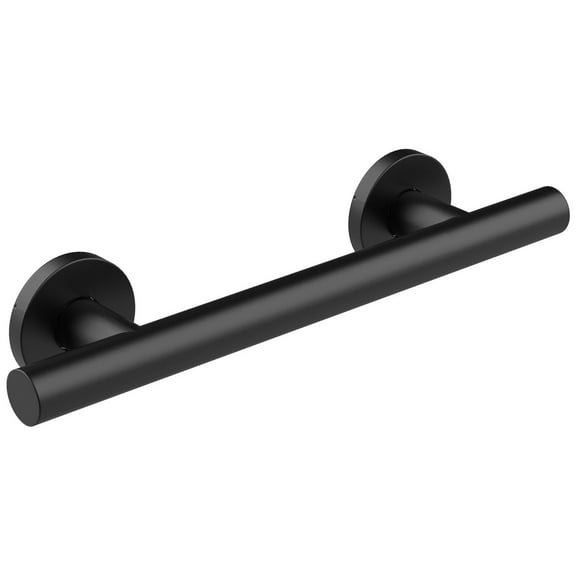 Keeney 2023-16MB Recessed Flange Grab Bar 1.25 Dia X 24 In., Matte Black
