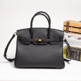 thumbnail image 3 of Nuevo Bolso hjia de piel de vaca togo de primera capa, bolso de platino de cuero guijarro, bolso Kelly de gran capacidad, bolso de hombro para mujer, 3 of 5