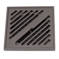 thumbnail image 4 of Floor Drain,  Spills Clogs Square Floor Drain Gray Stainless Steel Recessed Design Prevent Corrosion  For Basement For Pool, 4 of 8