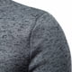 thumbnail image 5 of Hombres Solapa Cremallera Diseño Sólido Casual Cuello Alto Base Pollover Camisa Blusa Pompotops oipoqjl29941, 5 of 9