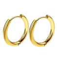 thumbnail image 1 of Pendientes de bobina redonda de acero inoxidable Pendientes de bobina para hombre Pendientes Pendientes(Compre 2 y ahorre 10%), 1 of 5