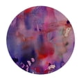 thumbnail image 4 of PIKWEEK Watercolor Pastel Abstract Grunge with Paint Splatter Orange Stoke Decorative Great for Home Kitchen/Parties/Holiday Dinner Round Tablecloth White, 4 of 8