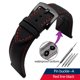 thumbnail image 3 of Correa de reloj de lona de nailon de 20 mm, 21 mm y 22 mm con base de cuero para Seiko No. 5 Water Ghost Citizen BM8475 Tudor Black Shield Bracelet, 3 of 5