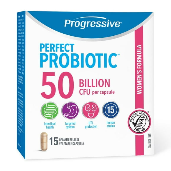 Progressive Le Soutien Parfait des Femmes Probiotiques 50 Milliards