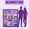thumbnail image 5 of 12 Year Old Girl Birthday Gifts, 12 Year Old Girl Gifts Ideas, Gifts for 12 Year Old Girls, 12th Birthday Gifts for Girls, 12th Birthday Decorations for Girls Throw Blanket 50”x60”, 5 of 5