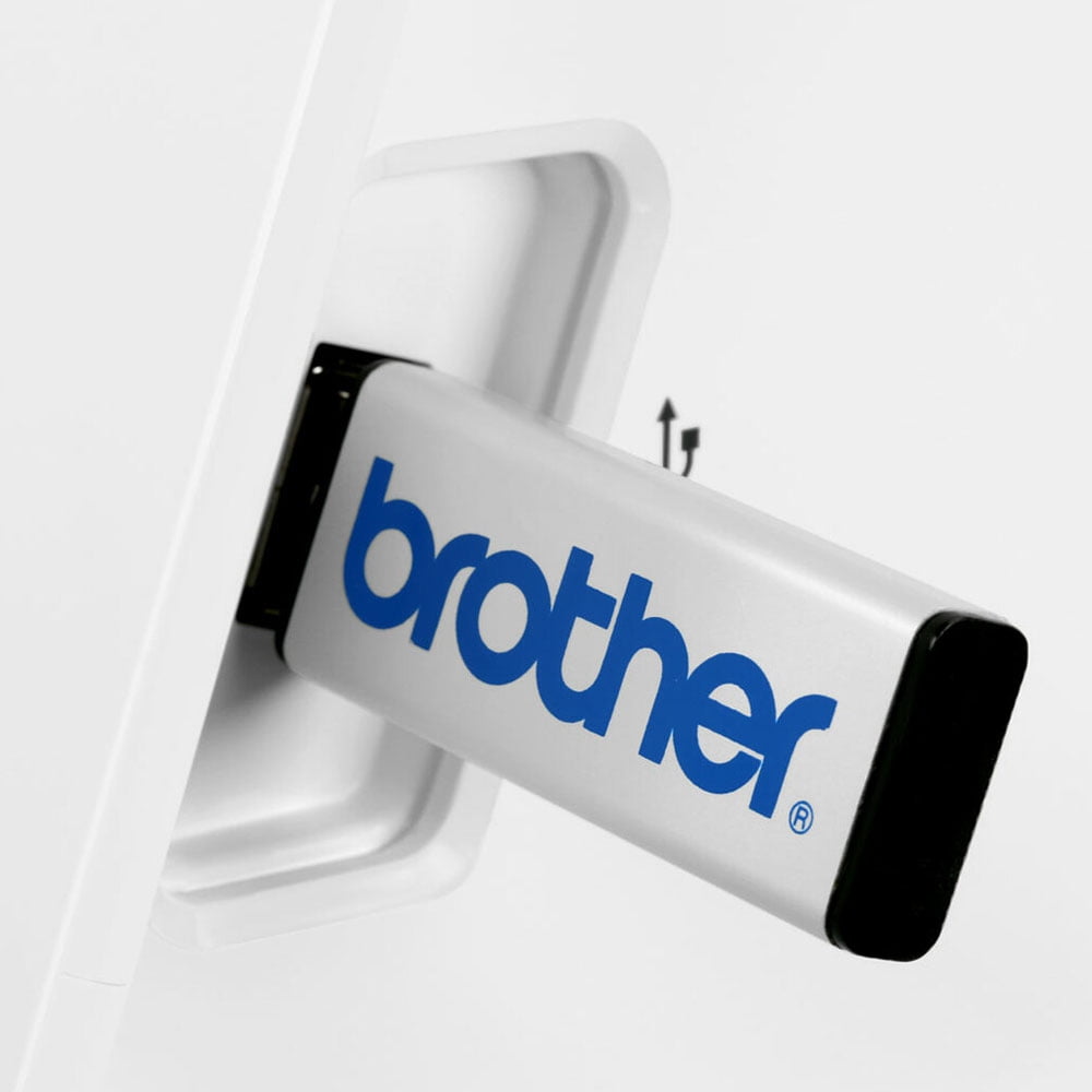 Brother NQ1700E Embroidery Machine + BES Lettering Software + 4" x 4" Hoop + 24 Spools of Thread